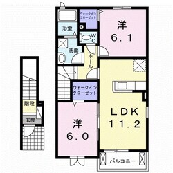 アヴェニューＭ　弐番館の物件間取画像